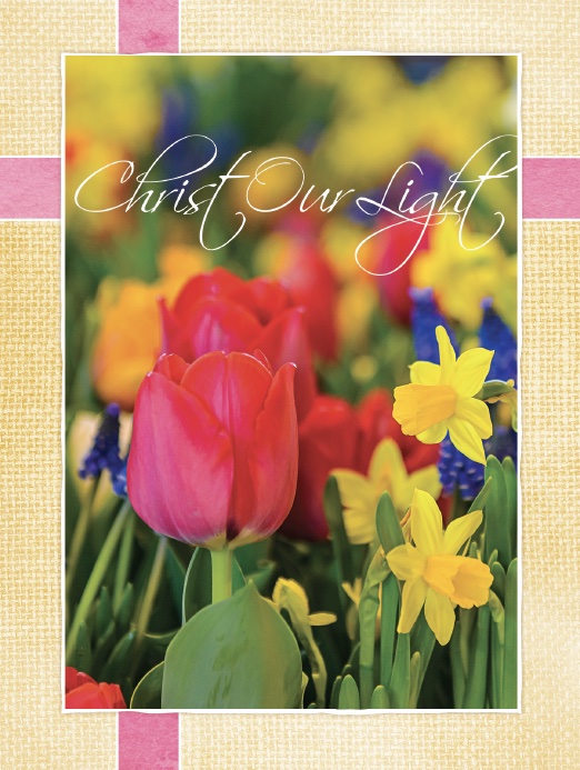 Easter Card – Christ Is Our Light Floral